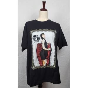 One-Eyed Doll Cotton Extra Large XL Black Graphic Tee